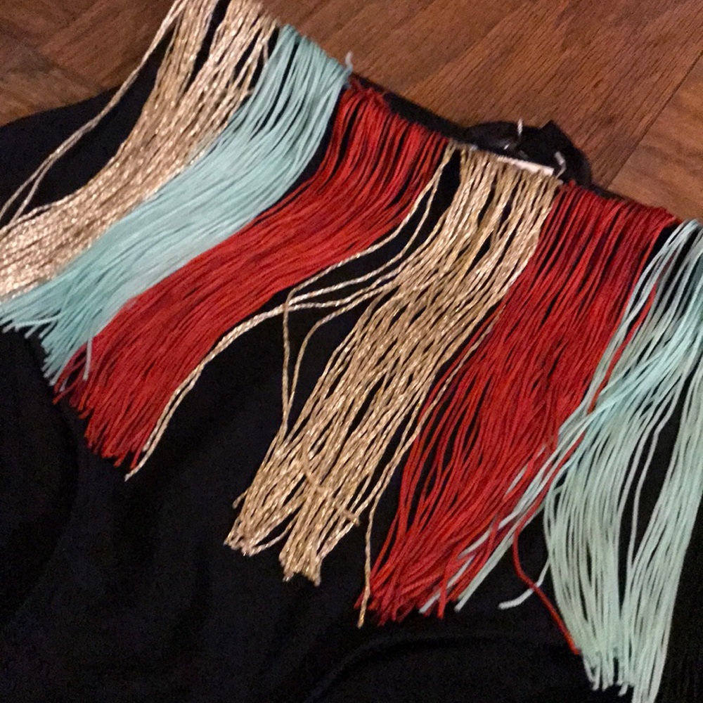 NEVER WORN! Fringe High Waist Bikini bottom - Picture 3 of 4
